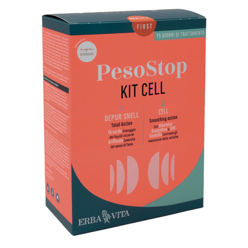 Erba Vita Kit Cell Stop Trattamento Anti cellulite 2 Pezzi