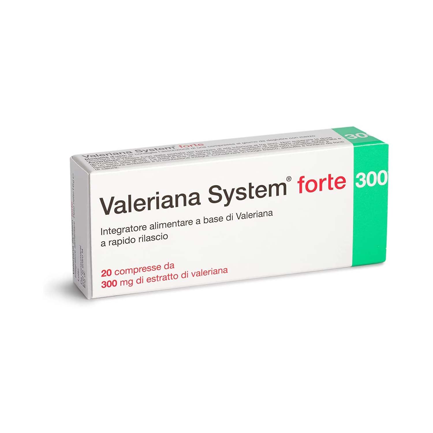 Sanifarma Valeriana System Forte 300mg Integratore Rapido Rilascio 20 Compresse