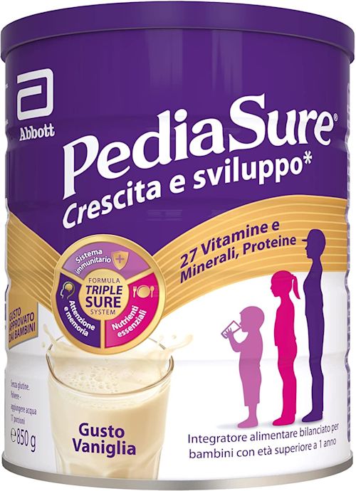 944290232 - Pediasure Crescita e Sviluppo Integratore Alimentare per Bambini multivitaminico con 27 vitamine e minerali Vaniglia 850g - 4709824_1.jpg