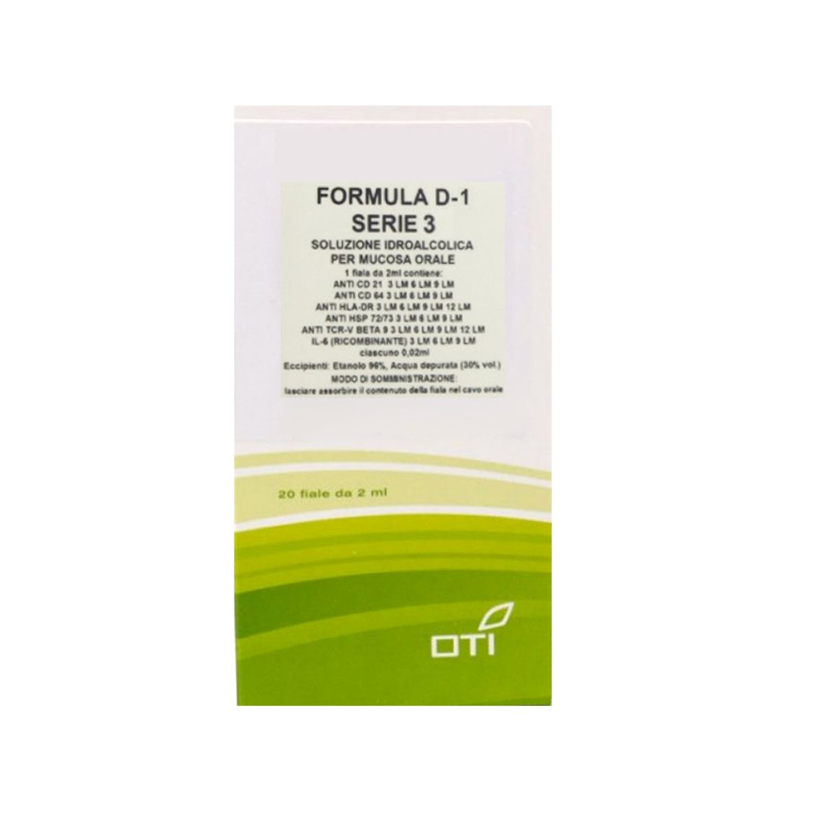 Formula D-1 Serie 3 Composto IdroAlcoolico 20 Fiale