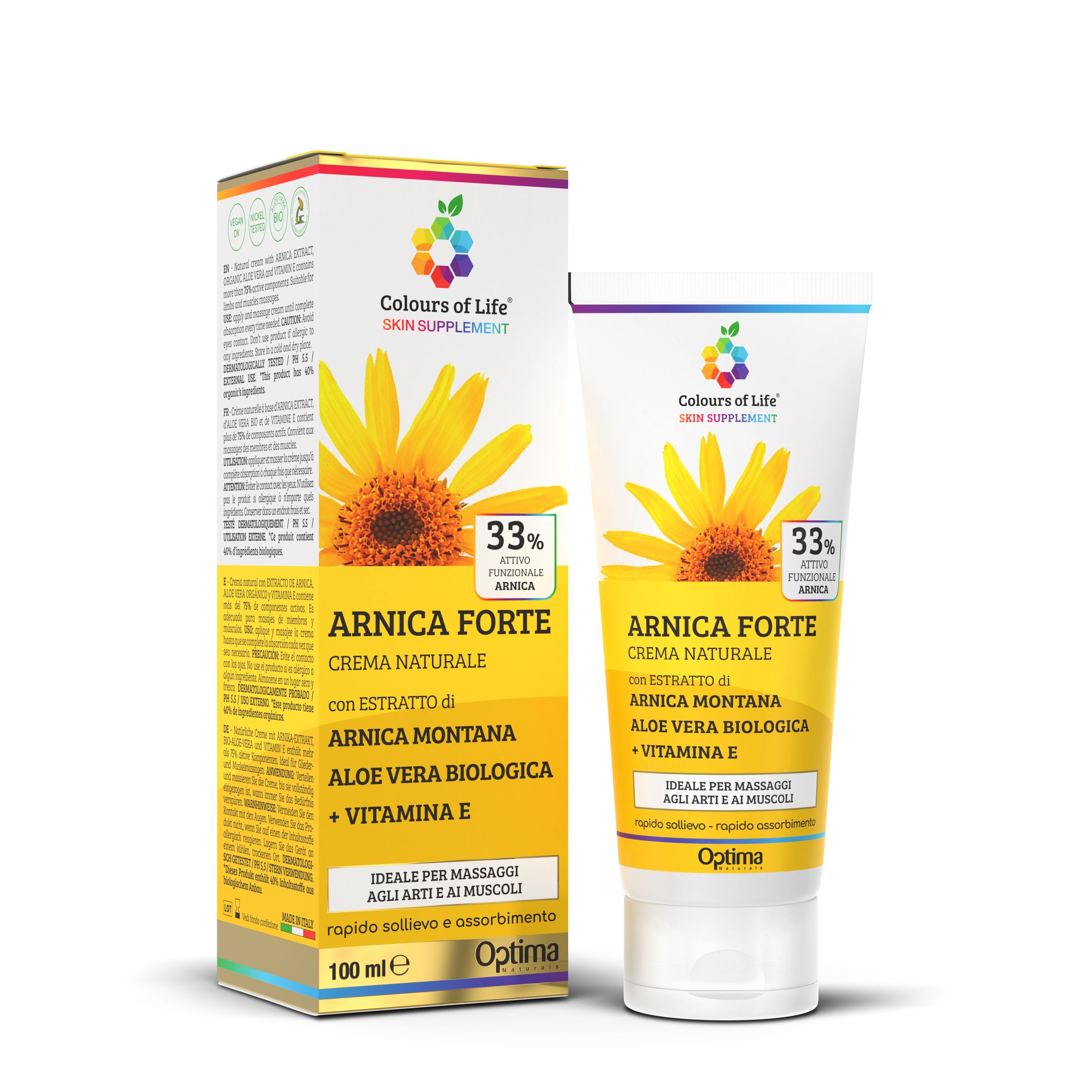 Colours Of Life Arnica 33% Crema Articolazioni 100ml