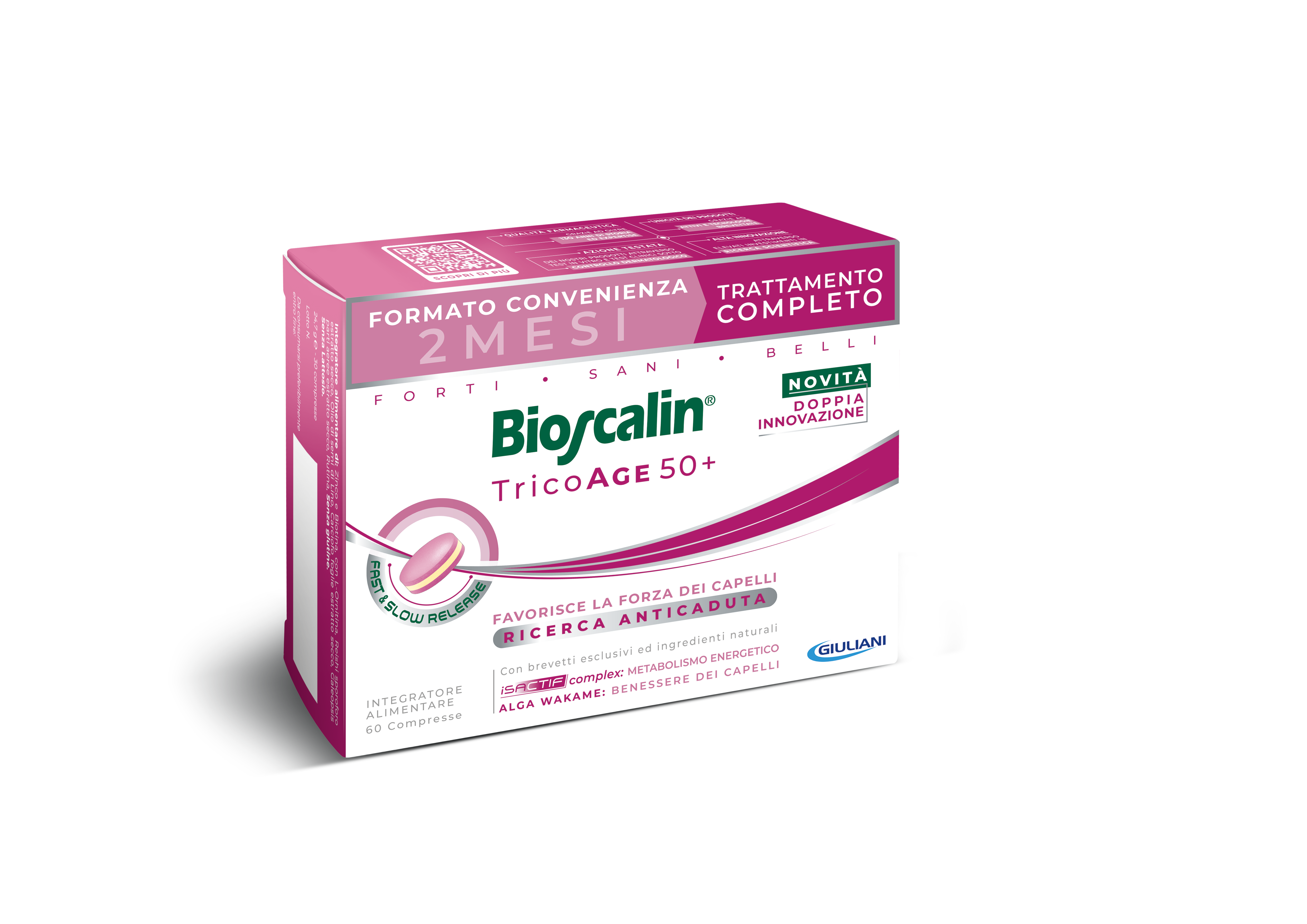 Bioscalin Tricoage 50+ Integratore Anti-Caduta Capelli 60 Compresse