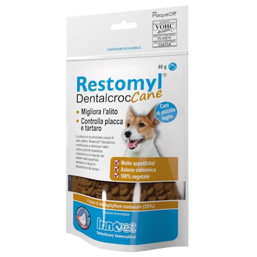 926239118 - RESTOMYL DENTALCROC CANI PICCOLA TAGLIA BUSTA 60 G - 7889374_1.jpg