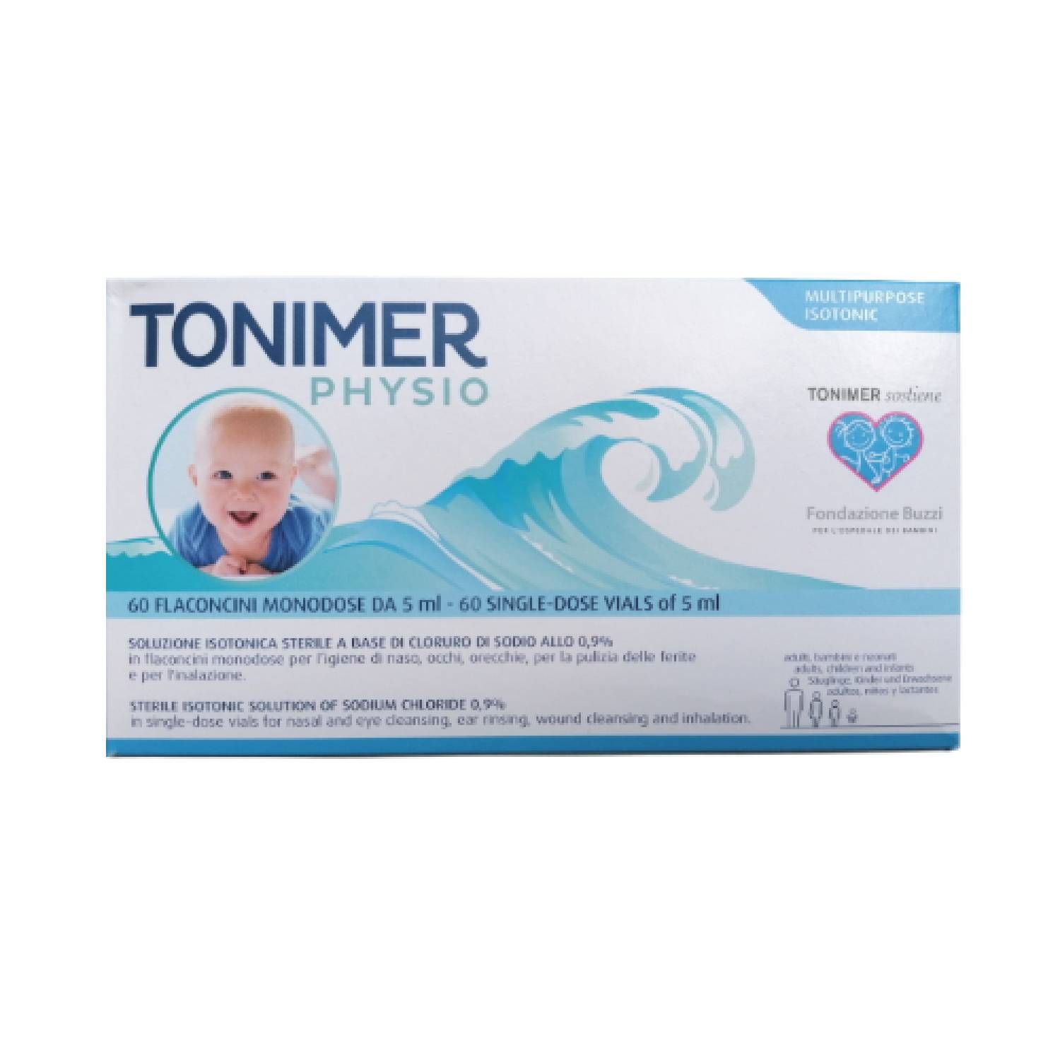 Tonimer Physio Soluzione Nasale Isotonica 60 Flaconcini Monodose