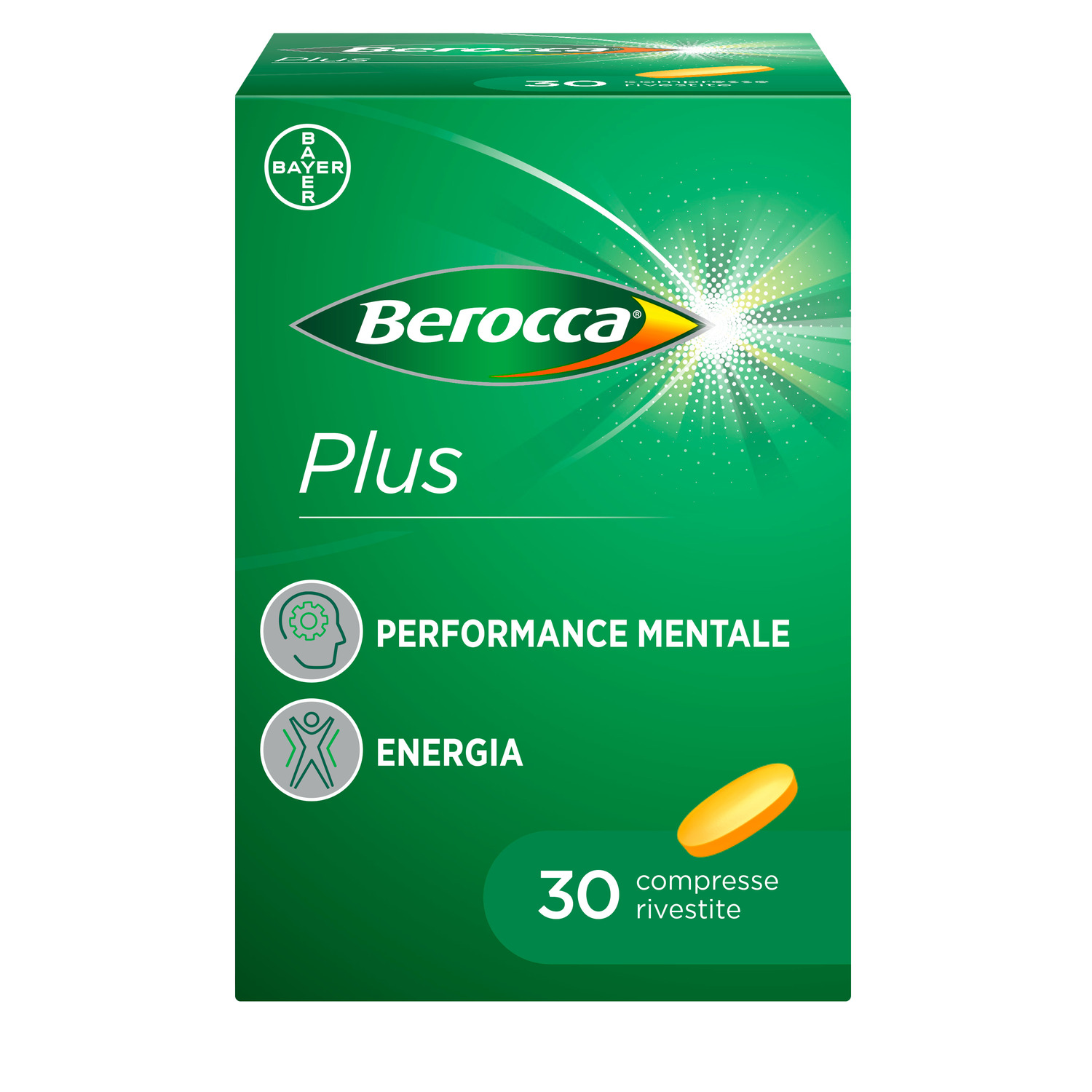 Berocca Plus Integratore Vitamine Minerali Per Energia Concentrazione Memoria 30 Compresse