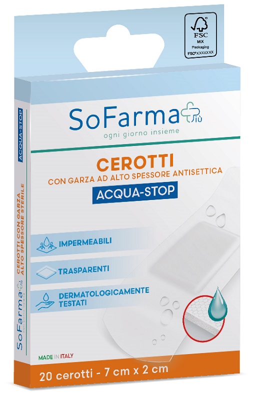 Sofarma Cerotti Acqua-stop 7x2cm 20 Pezzi