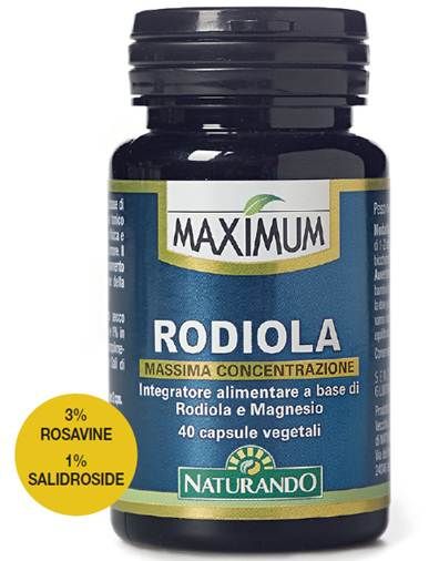 Maximum Rodiola Integratore Sistema Nervoso 40 Capsule