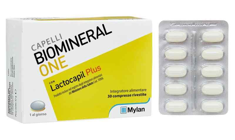 Biomineral One Con Lactocapil Plus Integratore Anti-Caduta Capelli 30 Compresse