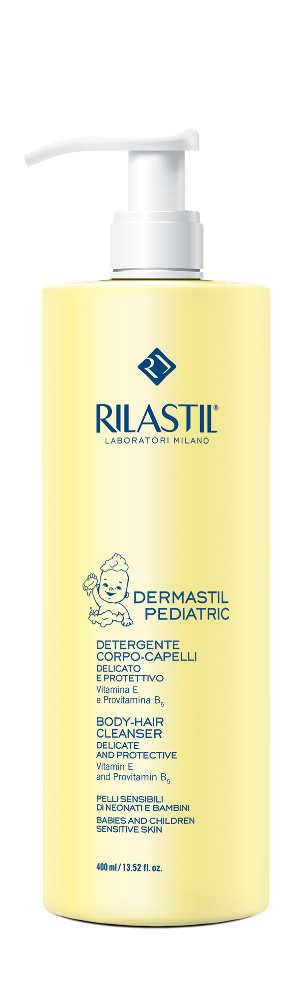 Rilastil Dermastil Pediatric Detergente 400 ml, per neonati e bambini - Top  Farmacia