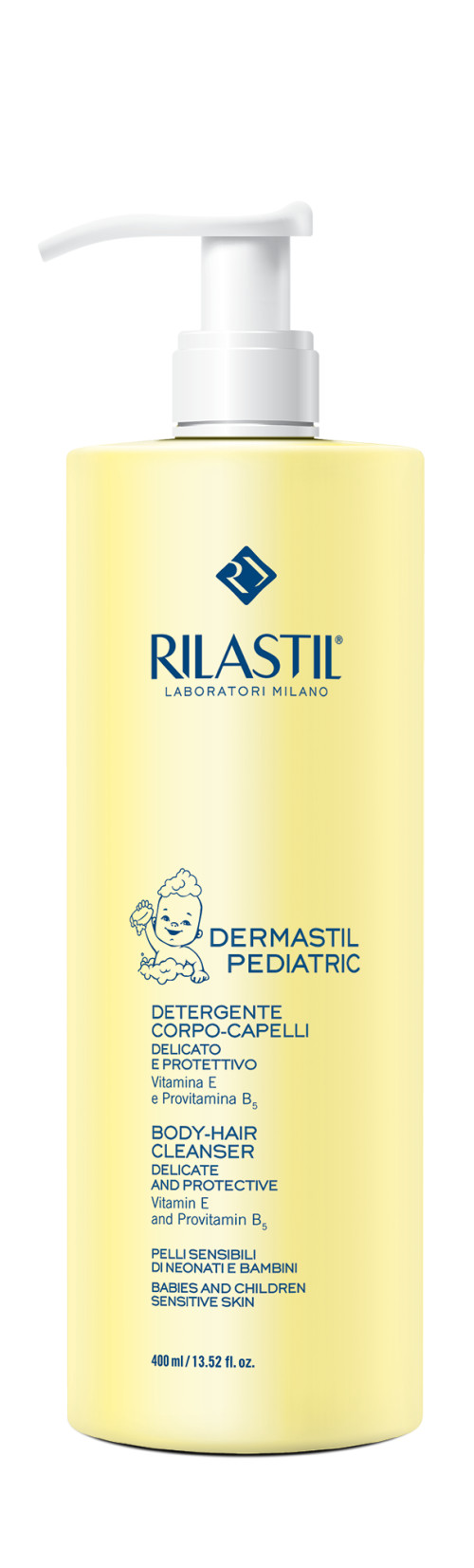 Rilastil Dermastil Pediatric Detergente 400 ml, per neonati e bambini - Top  Farmacia