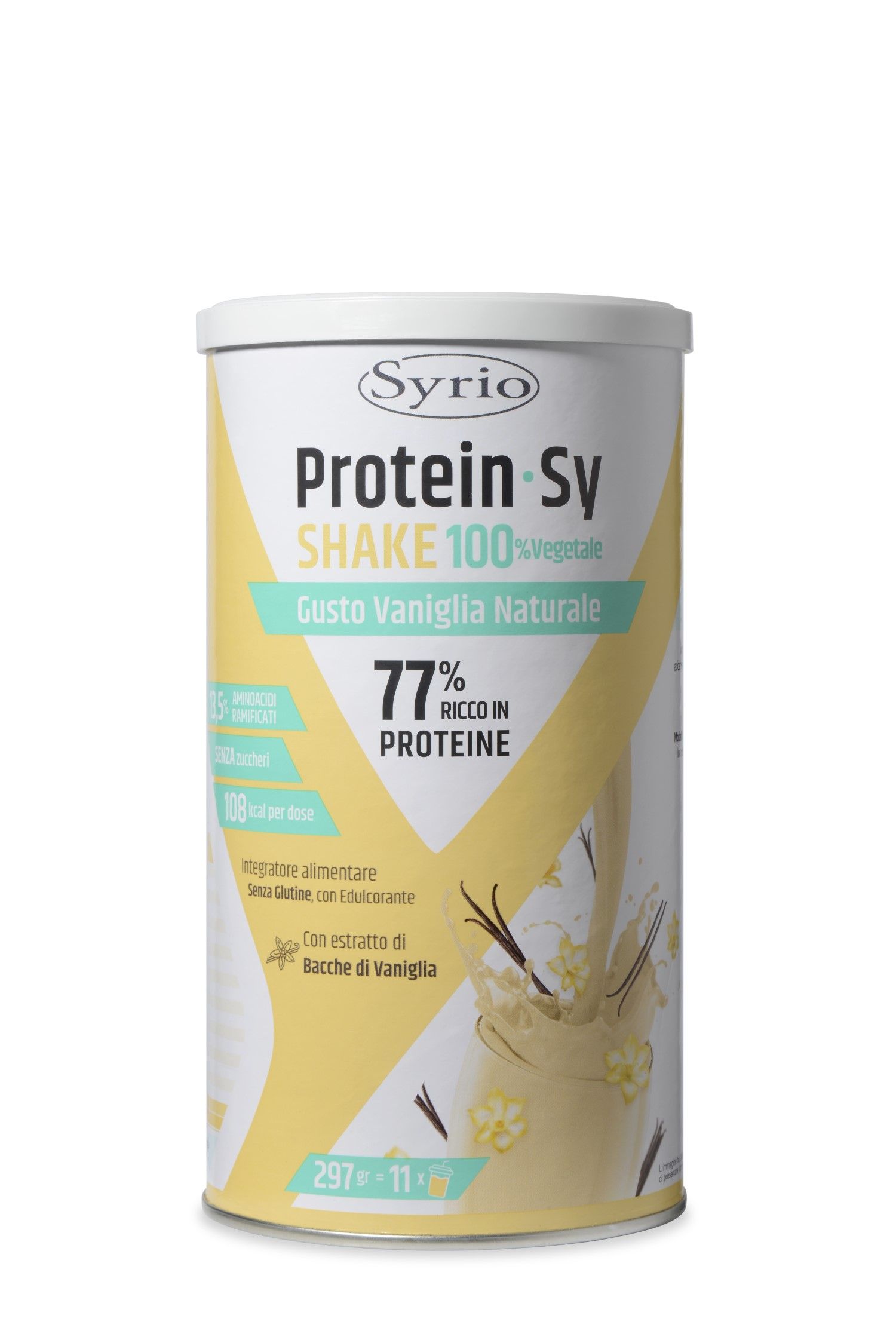 Syrio Protein-sy Shake Vegetale Vaniglia Naturale Integratore 297g