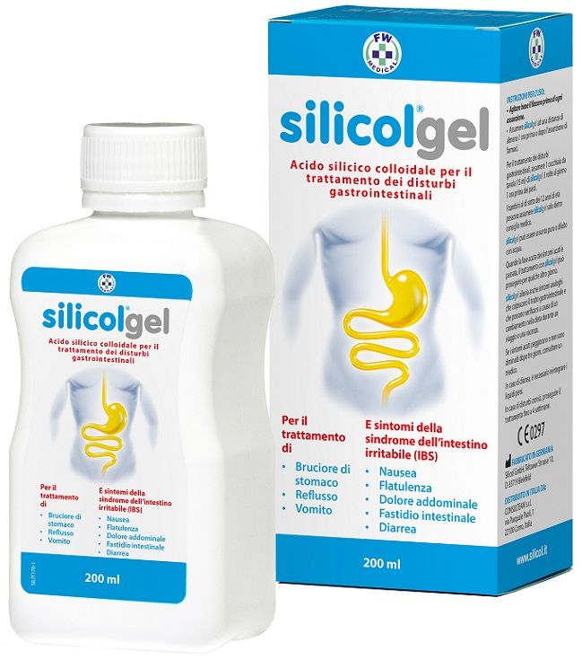 Silicol Gel Acido Silicico Colloidale Per Disturbi Intestinali 200ml