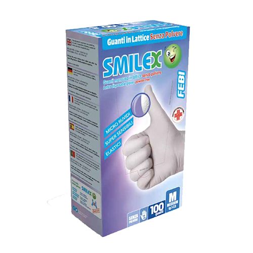 939886824 - Smilex Febi Guanto Monouso Lattice Talcato AQL 1,0 Taglia M 100 pezzi - 4724796_2.jpg