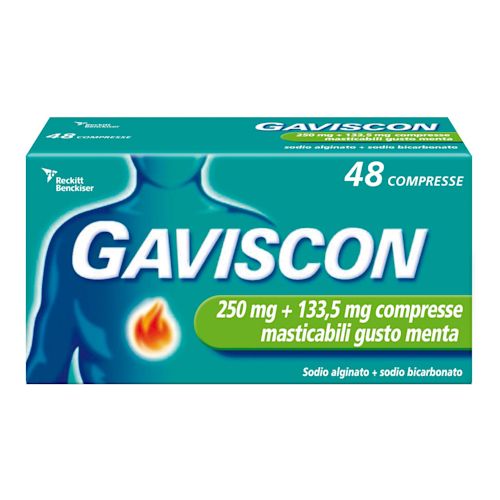 024352181 - Gaviscon 250mg+133.5mg Antiacido 48 compresse masticabili gusto menta - 7891745_1.jpg