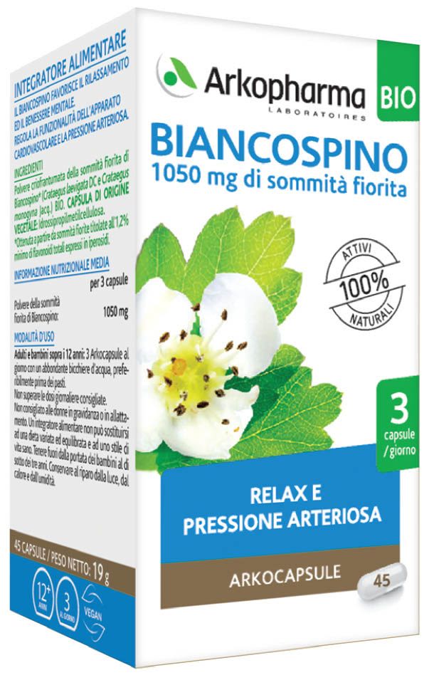 980258560 - Arkopharma Biancospino Arkocapsule Integratore pressione 45 capsule - 4736041_2.jpg