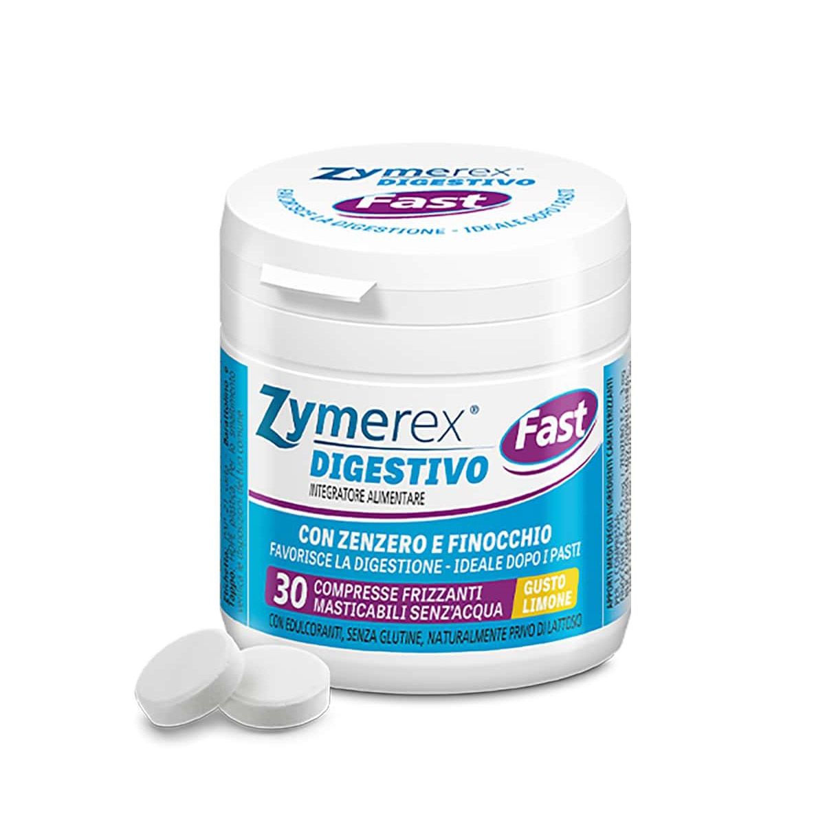 Zymerex Fast Integratore Digestione 30 Compresse Masticabili