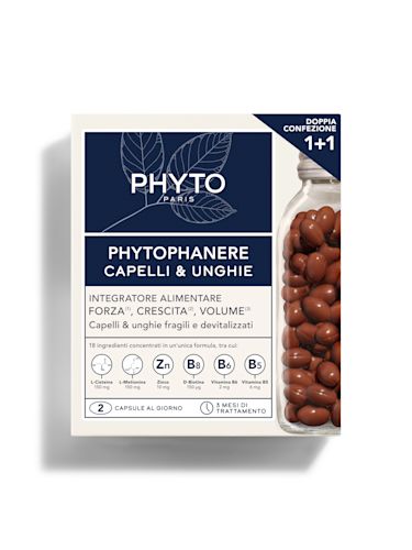 image - 925205256 - PHYTO PARIS PHYTOPHANERE INTEGRATORE ALIMENTARE CAPELLI/UNGHIE 90+90 CAPSULE - 7870109_1.jpg