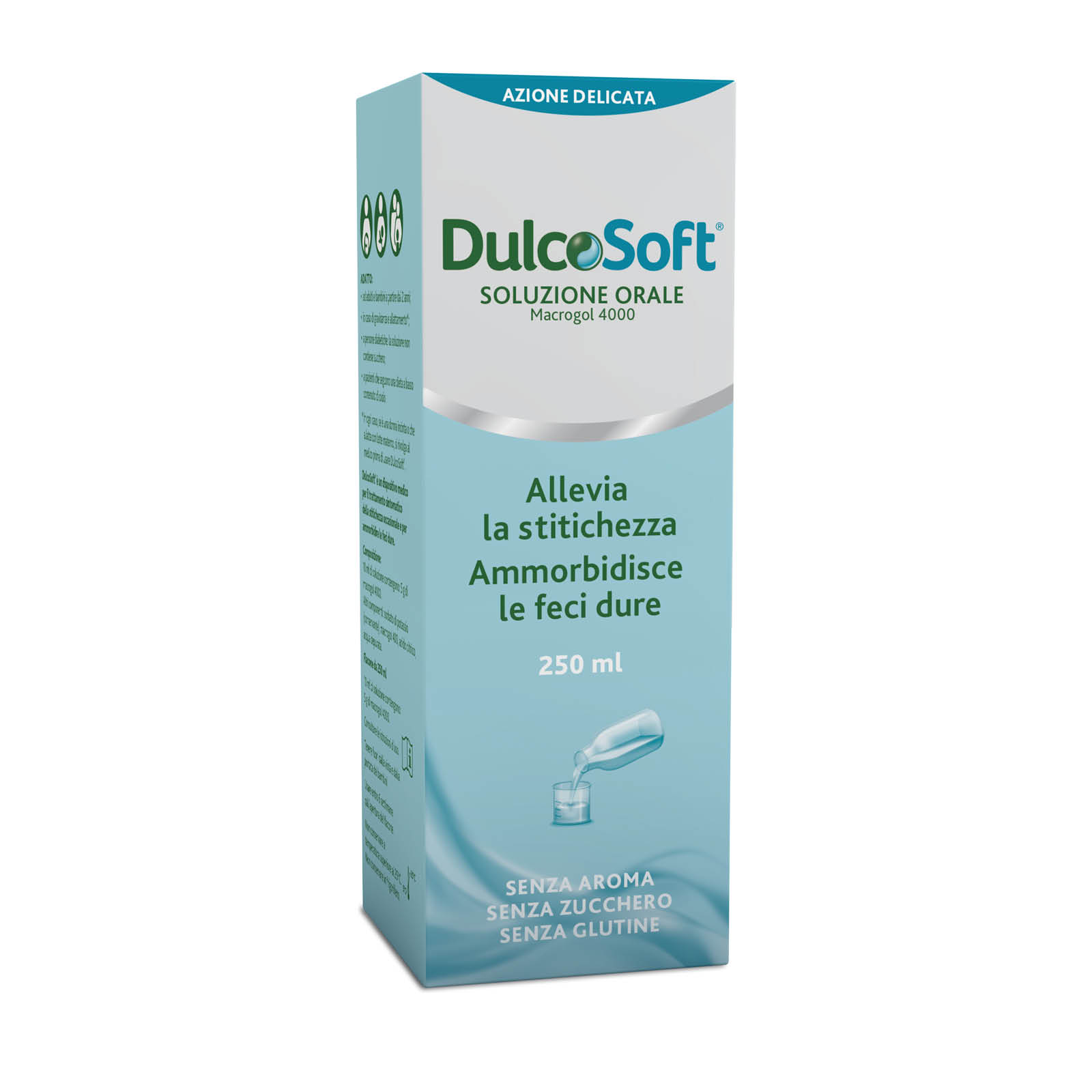 Dulcosoft Soluzione Orale Per Stitichezza Lassativo per Adulti E Bambini Senza Glutine E Zucchero Flacone 250ml