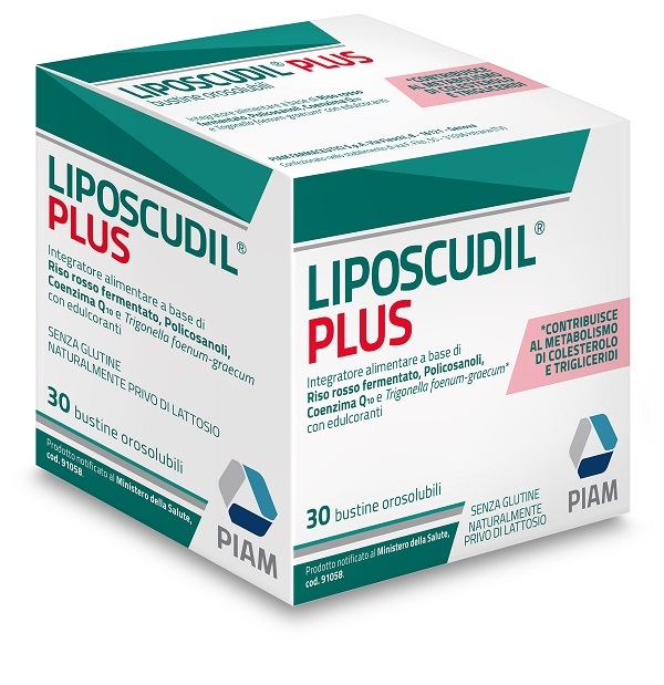 Liposcudil Plus Integratore Riso Rosso Fermentato 30 Bustine Orosolubili
