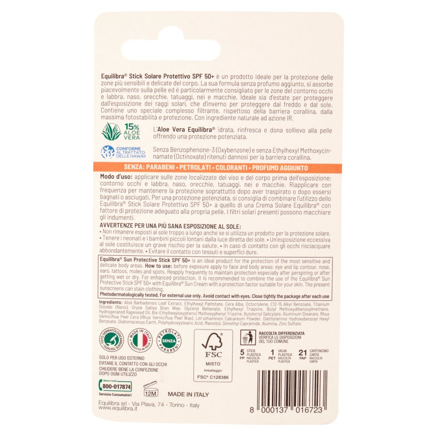 986012084 - Equilibra Aloe Stick Solare Protettivo SPF50+ 10ml - 4742890_3.jpg