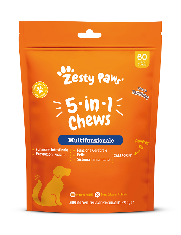 Zesty Paws 5 In 1 60 Chews Turkey