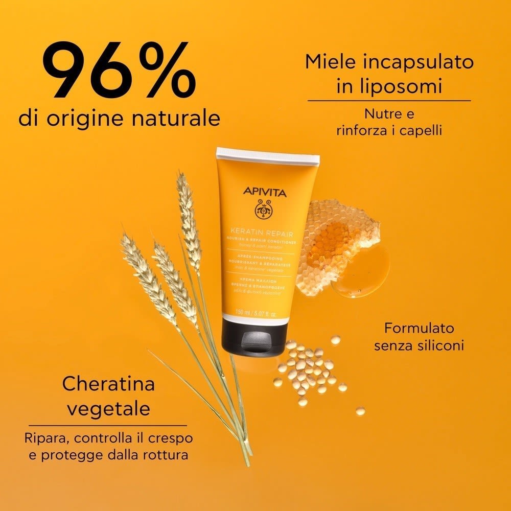 image - 986823603 - Balsamo nutriente e riparatore per capelli secchi e danneggiati, con cheratina vegetale e miele, che districa e lascia i capelli morbidi ed elastici. - 4744582_3.jpeg