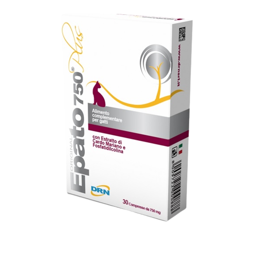 Epato 750 Plus Mangime Funzionalità Epatica Gatti 30 Compresse