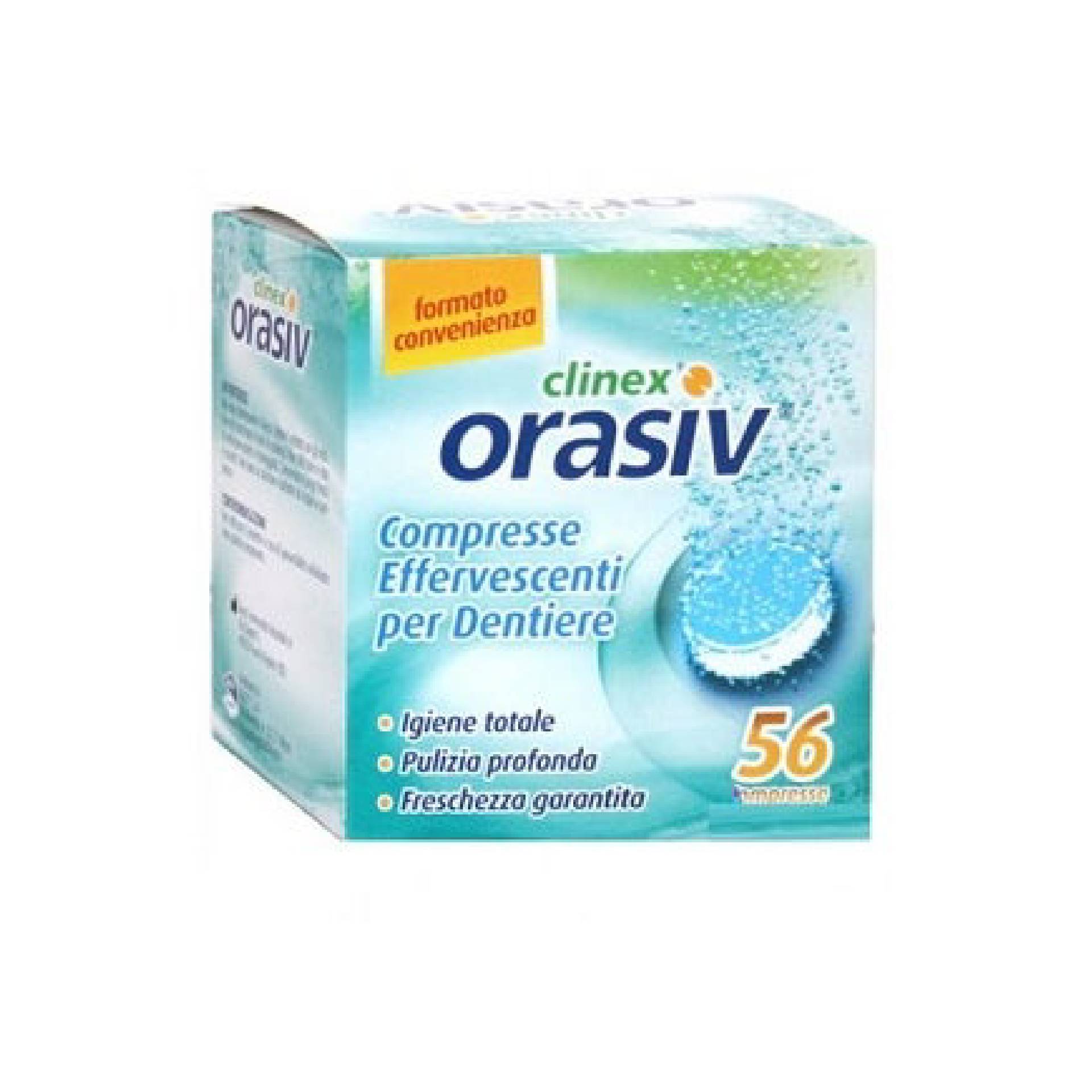 Orasiv Clinex Igiene Protesi Dentarie 56 Compresse Effervescenti