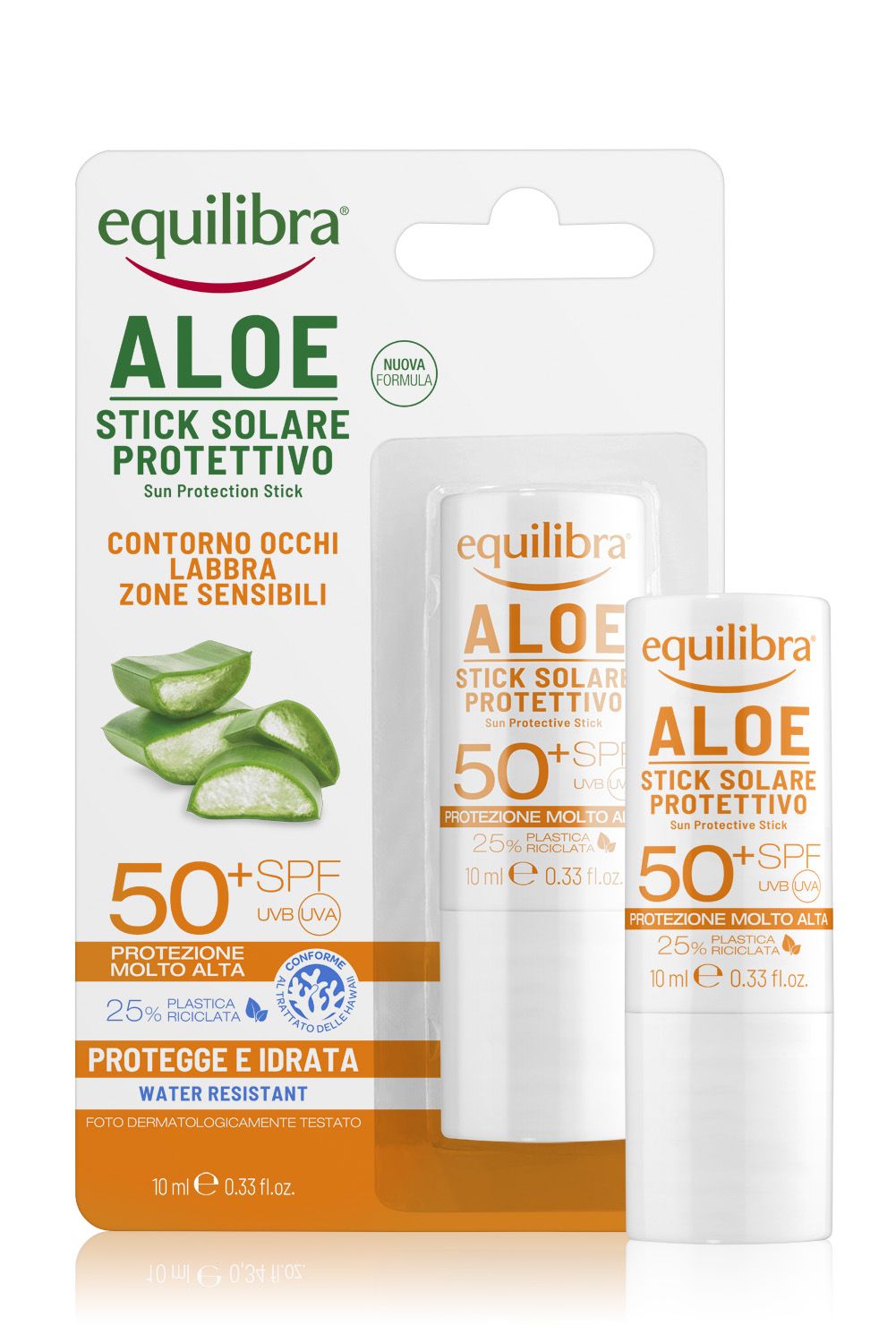 Equilibra Aloe Stick Solare Protettivo SPF 50+ 10ml