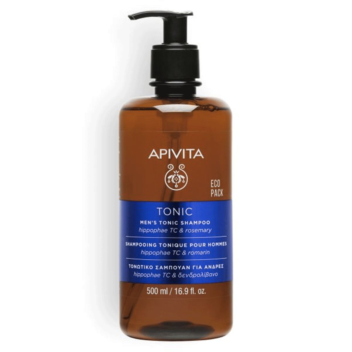 Apivita Tonic Shampoo Tonificante Uomo Ecopack 500ml