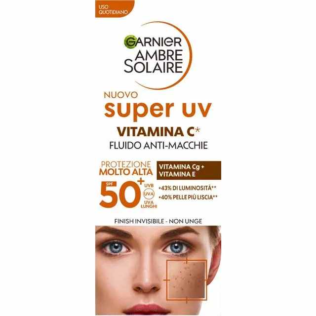 Garnier Ambre Solaire Fluido Anti-macchie Vitamina C SPF 50+ 40ml