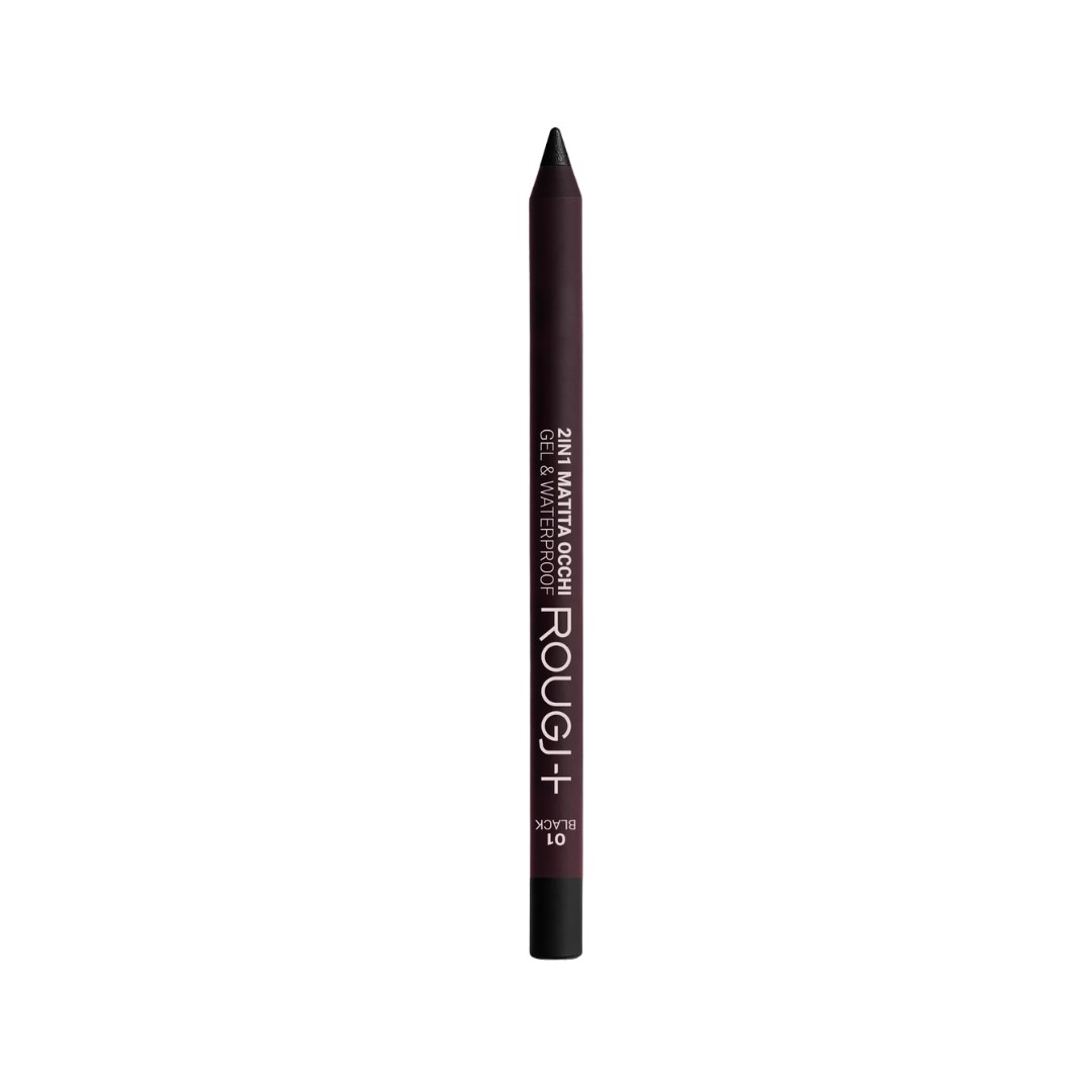 image - 951378672 - Matita occhi 2in1 gel waterproof nella tonalit&agrave; 01 Black, ideale per definire lo sguardo con un tratto intenso e preciso. - 4854389_1.jpg
