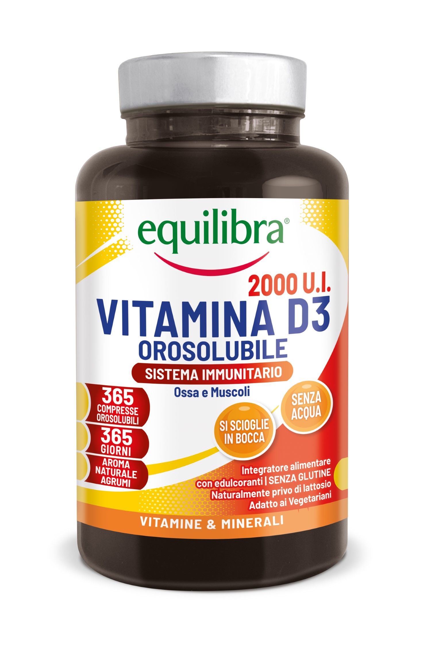 Equilibra Vitamina D3 Orosolubile Integratore 365 Compresse