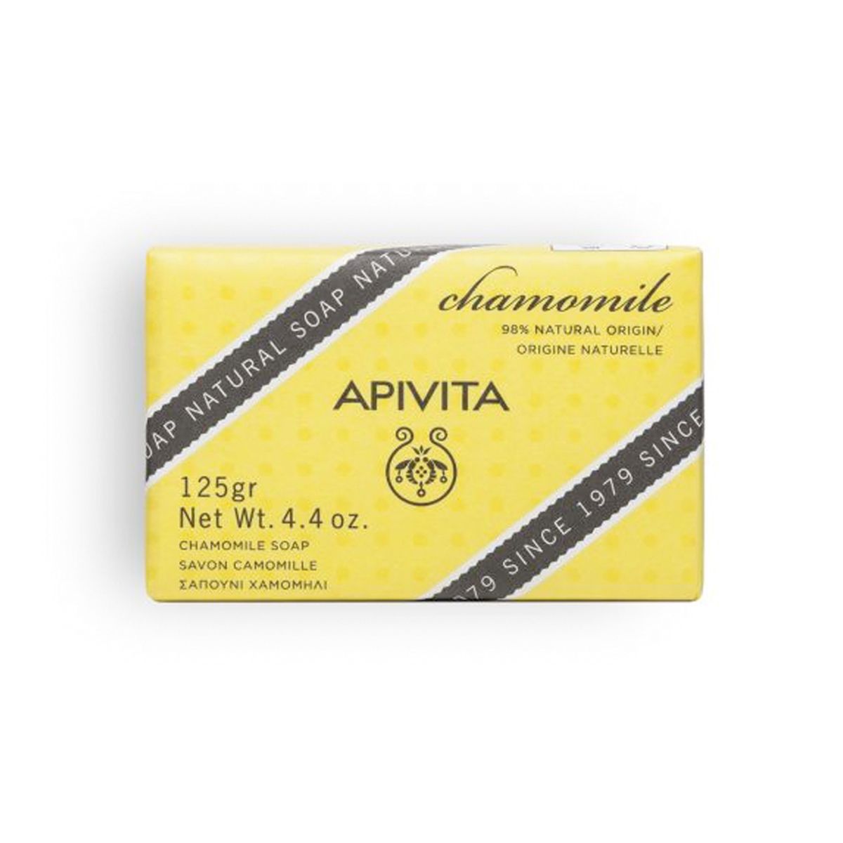 Apivita Natural Soap Sapone Solido Camomilla 125g