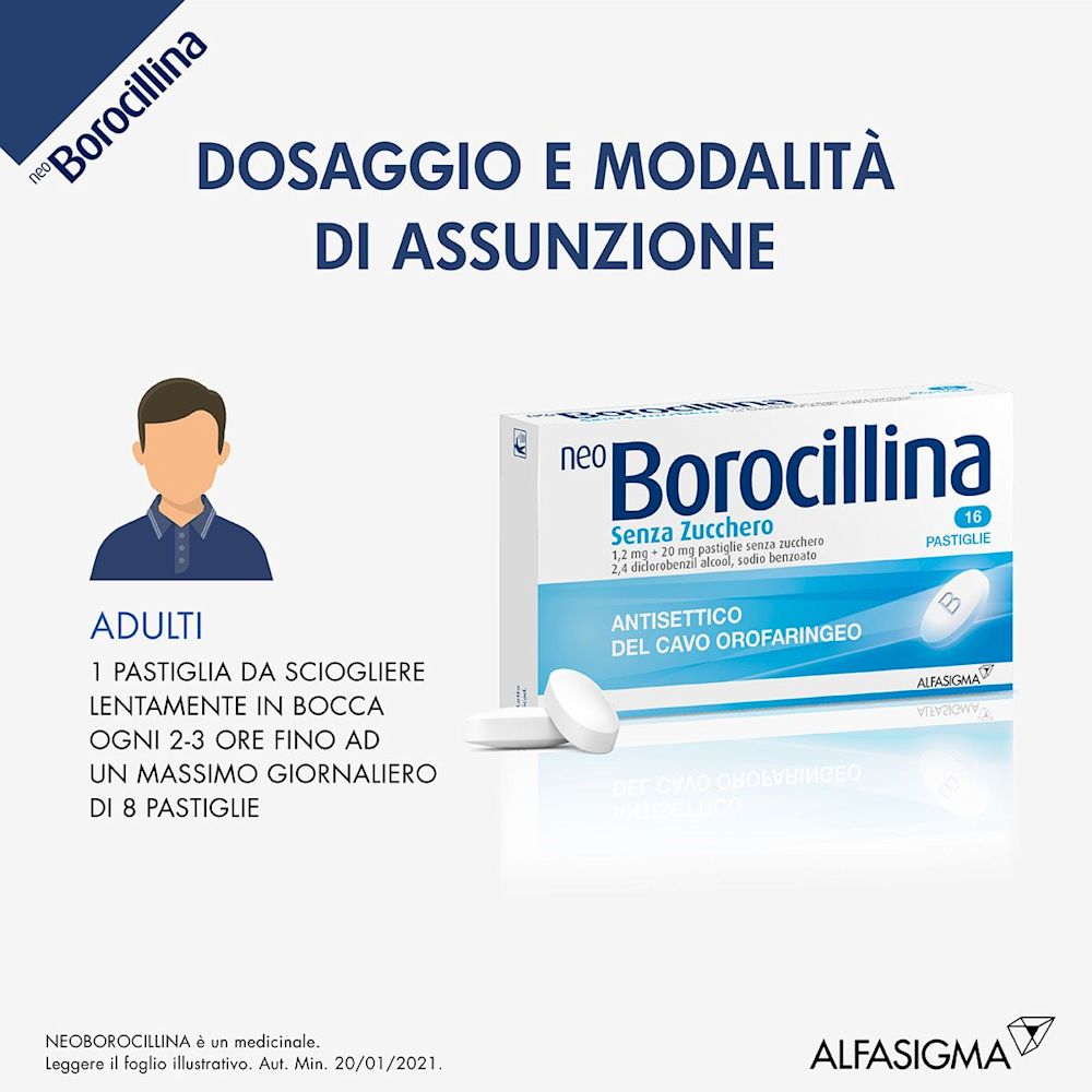 022632145 - Neoborocillina Senza Zucchero Trattamento mal di gola 16 pastiglie - 7883822_5.jpg