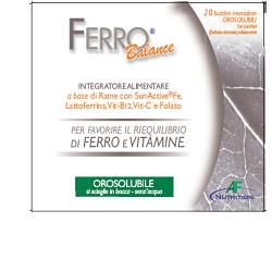 Ferro Balance Integratore Ferro Vitamine 20 Bustine