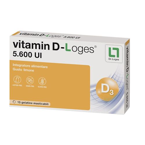 image - 942304181 - VITAMIN D-LOGES 15 GELATINE MASTICABILI GUSTO LIMONE - 4863669_2.jpg