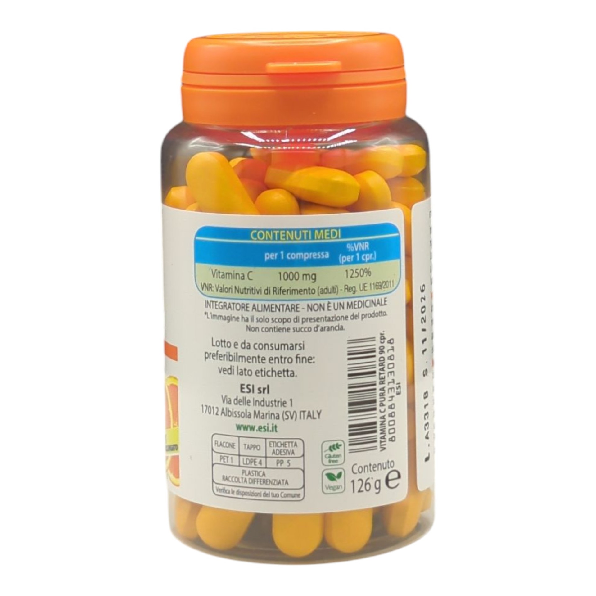 image - 974368159 - ESI MULTICOMPLEX VITAMINA C PURA 1000 MG RETARD 90 COMPRESSE - 4709722_4.jpg