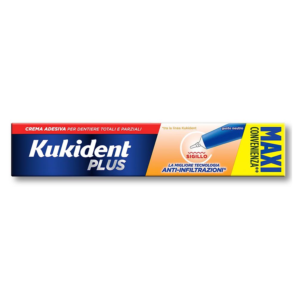 Kukident Plus Sigillo Crema Adesiva Dentiere 57g