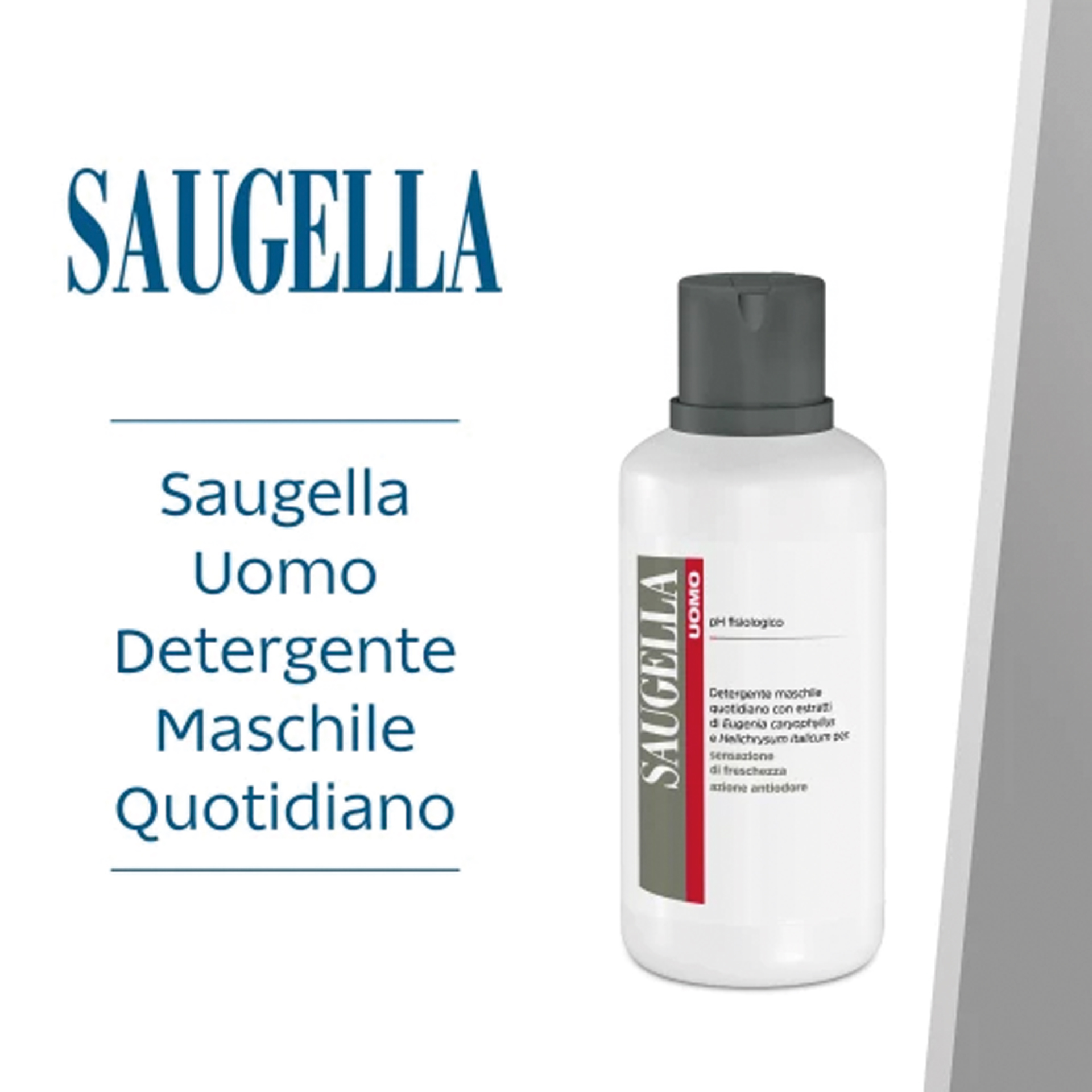 image - 905891925 - SAUGELLA UOMO PH FISIOLOGICO DETERGENTE MASCHILE 200 ML - 7872192_2.jpg