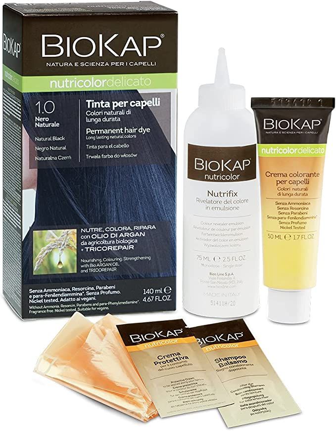 Biokap Nutricolor Delicato Tinta Capelli 1.0 Nero Naturale