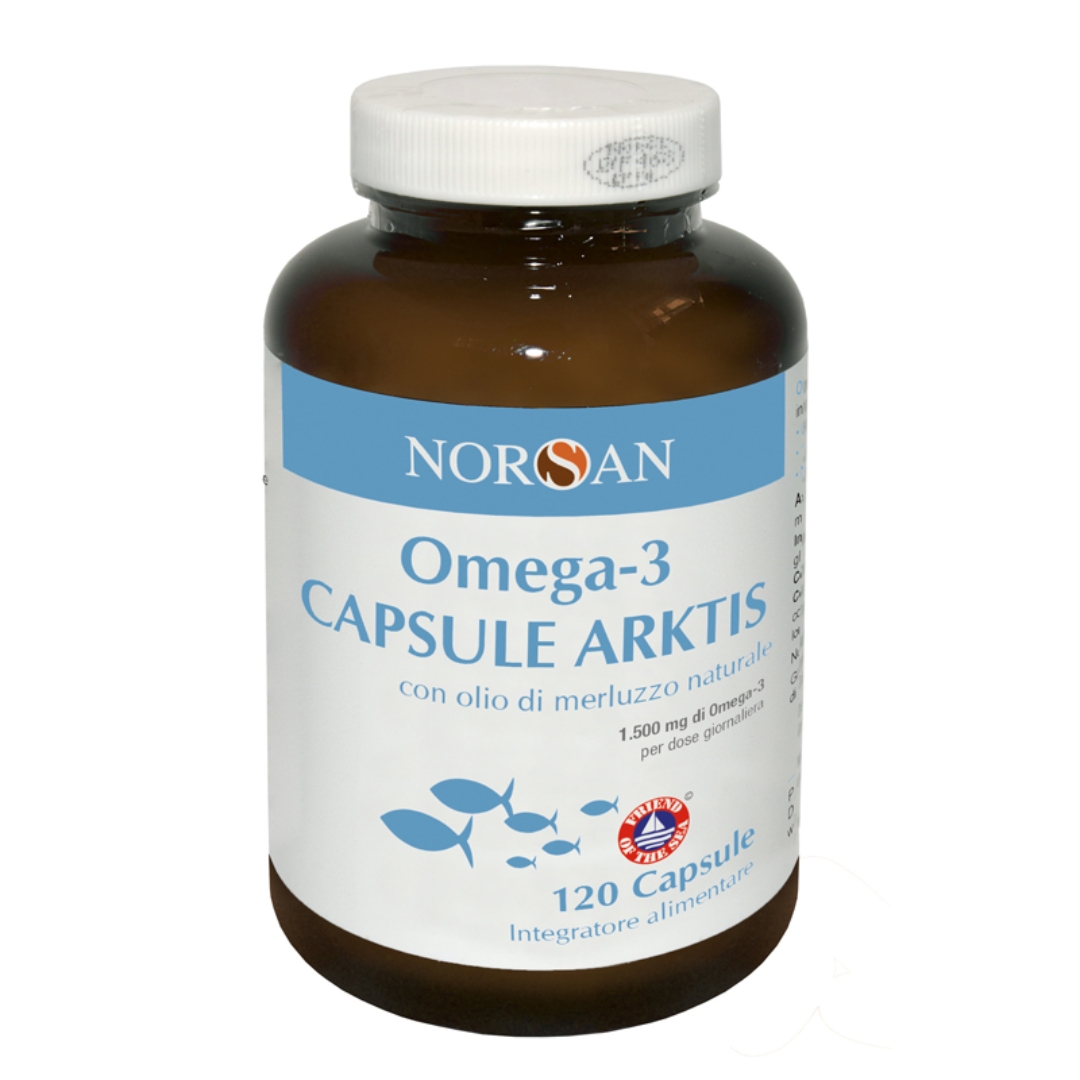 Norsan Omega 3 Arktis Integratore Benessere Cardiaco 120 Capsule