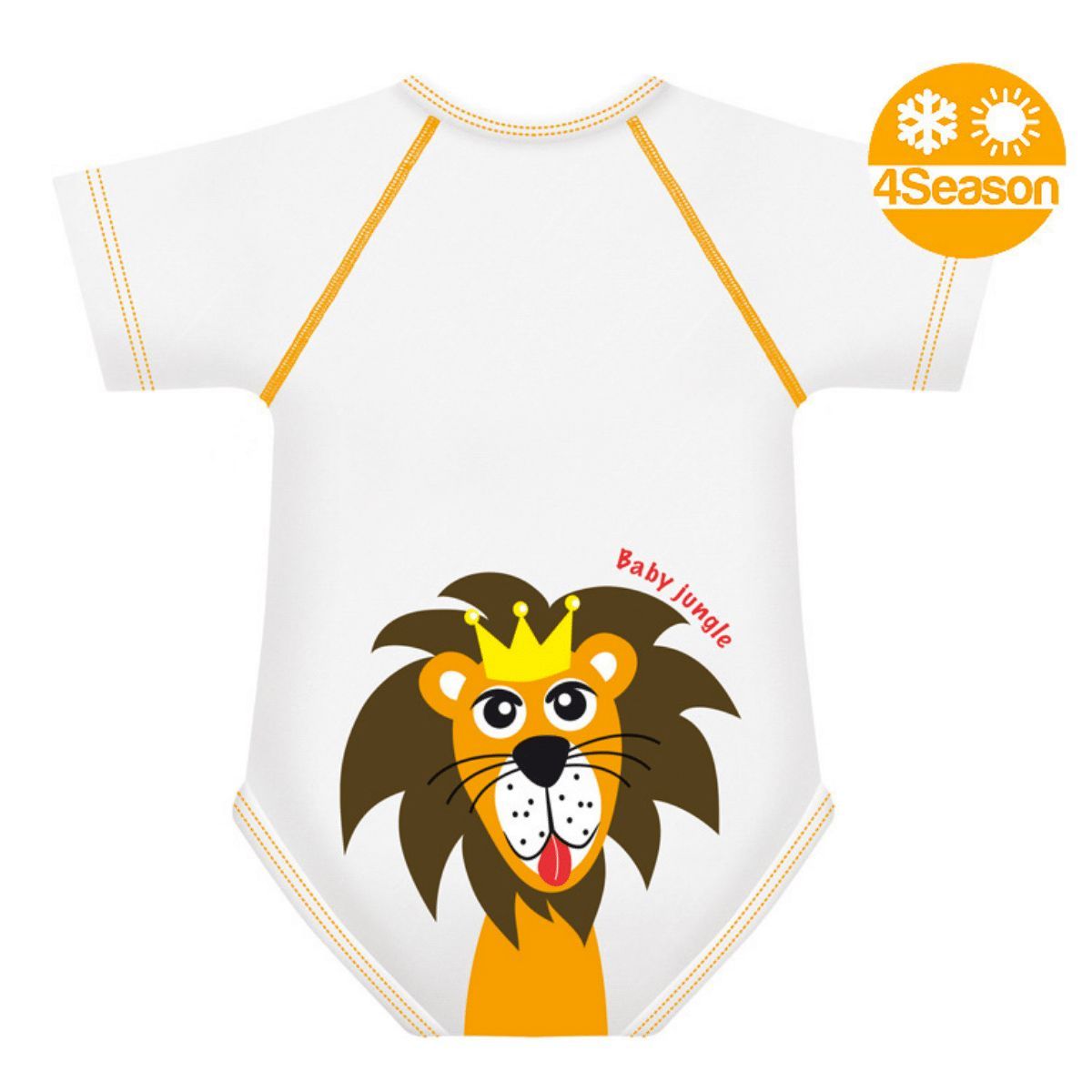 J-bimbi 0-36 Mesi Baby Jungle Collection Leone Body Neonato