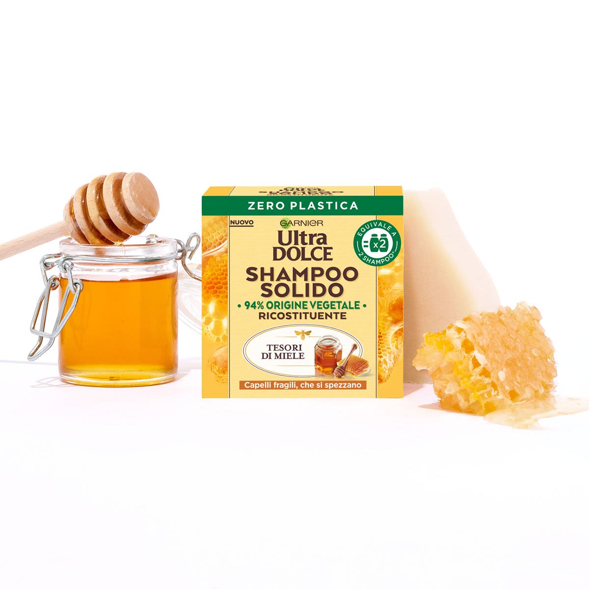 image - 981289349 - Garnier Ultra dolce Shampoo Solido Tesori di Miele capelli fragili 60gr - 4737365_4.jpg