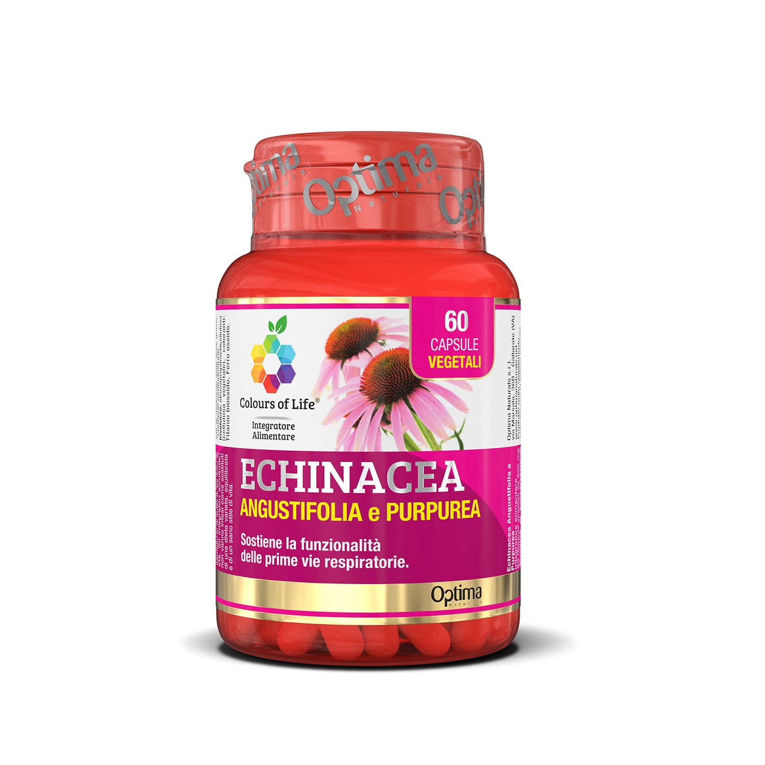 Colours Of Life Echinacea Integratore Polivalente 60 Capsule