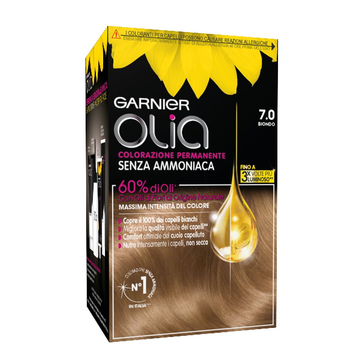 Garnier Olia Colorazione Permanente Senza Ammoniaca 7,0 Biondo