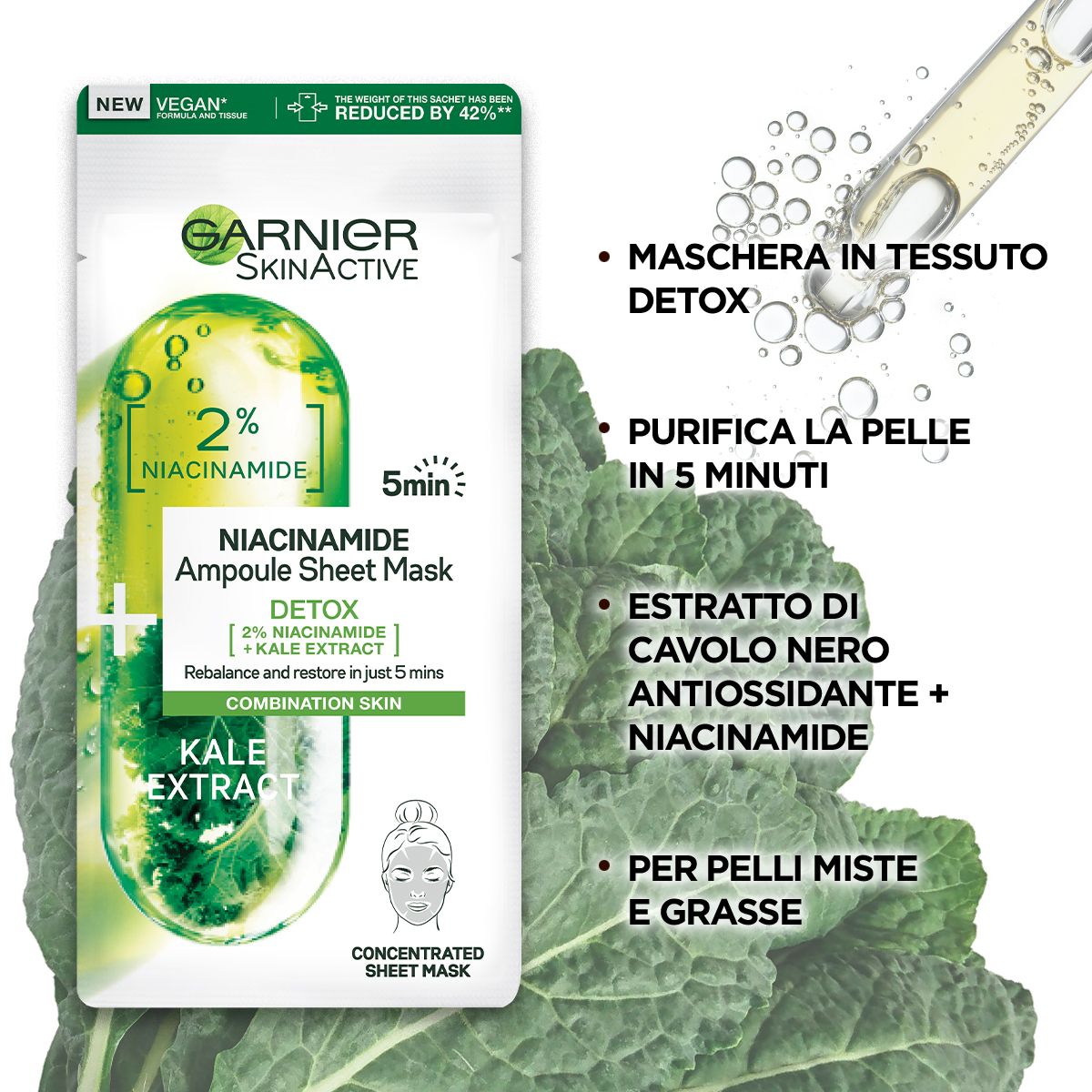 image - 981958477 - Garnier Maschera Tessuto Ampolla Detox Purificante Niacinamide 15g - 4738021_2.jpg