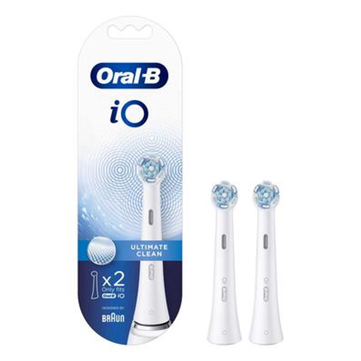 Oral-b Io Power Refill Ultra Clean Testine White 2 Pezzi