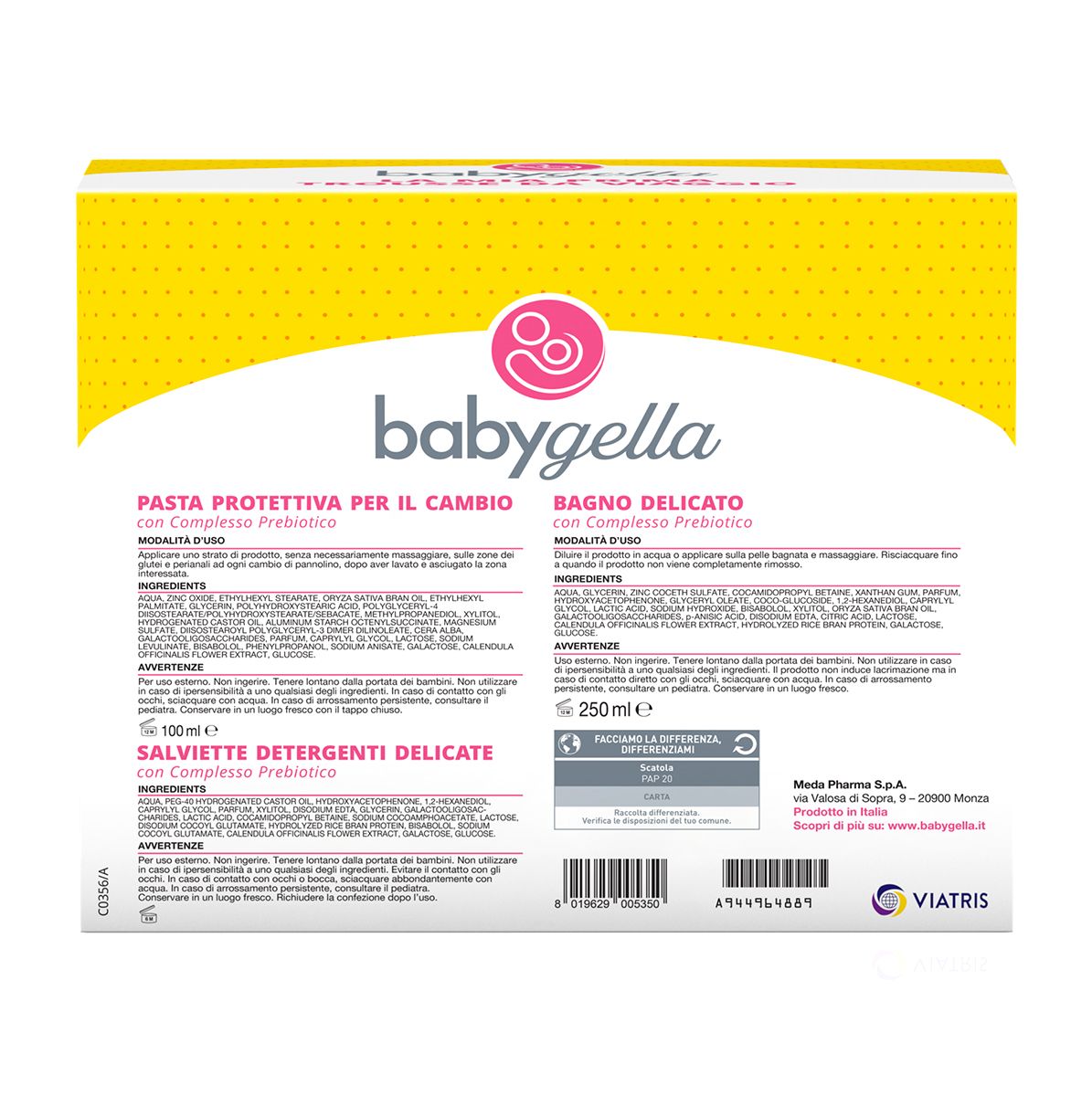 944964877 - BABYGELLA BORSA PREBIOTIC 1 BABYGELLA BAGNO 250 ML + 1 BABYGELLA SALVIETTE 72 PEZZI + 1 BABYGELLA CREMA CORPO 100 ML + 1 BABYGELLA PASTA PROTETTIVA 100 ML - 4726596_3.jpg