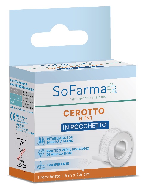 Sofarma Cerotto In Tnt In Rocchetto 5m X 2,5cm